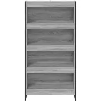 vidaXL Bibliothèque 2 Pcs Gris Sonoma 80 X 30 X 155 Cm