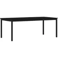 vidaXL Table de salle à manger, 200 x 100 x 75 cm, en panneaux de particules, rectangulaire
