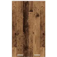 vidaXL Armoire suspendue avec porte Riga Bois Ancien 60 x 31 x 100 cm