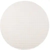 vidaXL Tapis rond SIROLO Crème Ø 160 CM Polyester