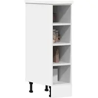 vidaXL Armoire basse Riga blanc 20x44,5x81,5 cm Bois composite