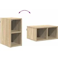 vidaXL Armoire suspendue Chêne Sonoma 20 x 29,5 x 40 cm Matériau dérivé du bois