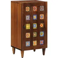 vidaXL Buffet avec rangement Noyer 40 x 33 x 75 cm Bois massif Mango