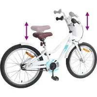 vidaXL Vélo enfant 20 pouces pour 6-11 ans Blanc