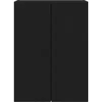 vidaXL Meuble mural pour télévision, 59,5 x 31 x 80 cm, noir, panneaux de particules