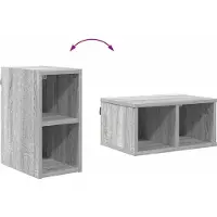 vidaXL Armoire suspendue Riga Gris Sonoma 20 x 29,5 x 40 cm