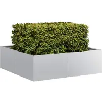 vidaXL Jardinière 100x100x30 cm acier galvanisé