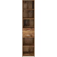 vidaXL Buffet haut en bois recyclé 40 x 42,5 x 185 cm, aggloméré