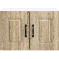 vidaXL , façade pour lave-vaisselle, modèle Kalmar, 2 pièces, panneau de particules imitation chêne Sonoma