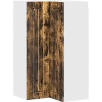 vidaXL Armoire d'angle murale LUCCA, chêne fumé, 57 x 57 x 100 cm