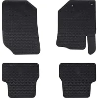 vidaXL Tapis De Voiture 4 Pcs Noir Tpe