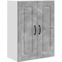 vidaXL Façade de lave-vaisselle Kalmar, gris béton, 60 x 31 x 80 cm