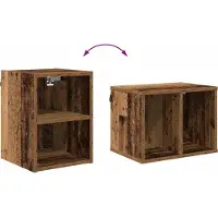 vidaXL Armoire suspendue Riga Bois Ancien 30 x 29,5 x 40 cm