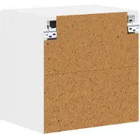 vidaXL Façade de lave-vaisselle Kalmar, blanche, 40 x 31 x 40 cm, aggloméré