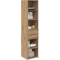 vidaXL Buffet haut en chêne Artisan 40 x 42,5 x 185 cm, bois aggloméré
