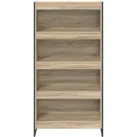 vidaXL Bibliothèque 2 Pcs Sonoma 80 X 30 X 155 Cm Bois D'ingénierie