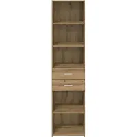 vidaXL Highboard Chêne Artisan 45 x 42,5 x 185 cm Matériau dérivé du bois