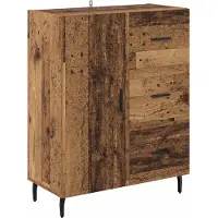 vidaXL Meuble haut, 2 pièces, bois d'œuvre, 69,5 x 34 x 180 cm, matériau de bois