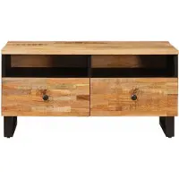 vidaXL Table basse marron 80 x 54 x 40 cm bois massif mangue