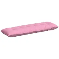 vidaXL Coussin De Dos Rose 160 X 19 X 50 Cm Tissu