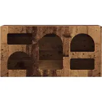 vidaXL Meuble TV ELST, 80 x 35 x 40 cm, bois de récupération, panneaux de particules