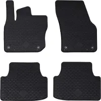 vidaXL Tapis De Voiture 4 Pcs Noir Vw Tiguan Tdi Tpe