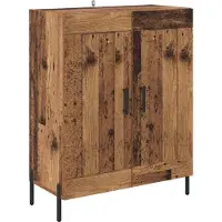 vidaXL Buffet vieux bois 69,5 x 34 x 90 cm bois composite et fer