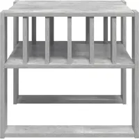 vidaXL Table basse Béton Gris 66 x 49,5 x 45 cm Bois composite
