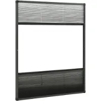 vidaXL Moustiquaire plissée pour fenêtre Alu 60x80 cm avec store vénitien