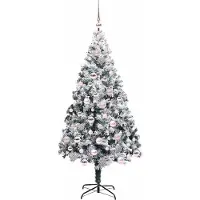 vidaXL Arbre de Noël artificiel, blanc, 180 cm