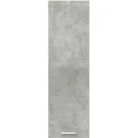 vidaXL Armoire suspendue avec porte Riga Gris béton 30 x 31 x 100 cm