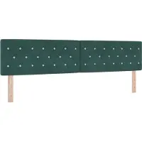 vidaXL Tête de lit vert foncé 200 cm velours