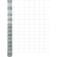 vidaXL Clôture argentée 50 x 1,5 m en acier galvanisé