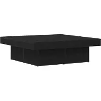 vidaXL Table Basse Chêne Noir 90X90X28 Cm Avec Bois d'Ingénierie Lumarko !