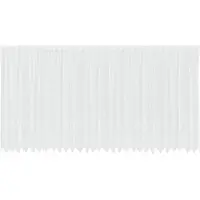 vidaXL Rideau en Dentelle Floral Blanc 200 x 750 cm Polyester