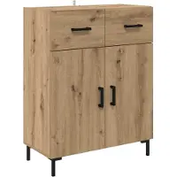 vidaXL Highboard avec tiroirs 2 pcs Artisan-Chêne Bois composite