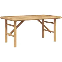 vidaXL Table basse marron 90 x 50 x 43 cm bambou