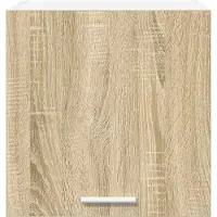 vidaXL Armoire suspendue avec porte Riga 2 pcs Chêne Sonoma et Blanc