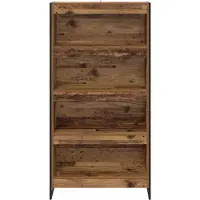 vidaXL Bibliothèque 2 pcs Bois Ancien 80 x 30 x 155 cm