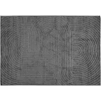 vidaXL Tapis de salon PALMERAS anthracite 200 x 140 cm polyester
