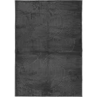 vidaXL Tapis IZA poils courts style scandinave anthracite 120x170 cm
