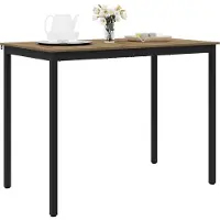 vidaXL Table haute en aggloméré, rectangulaire
