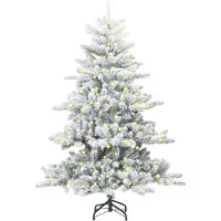 vidaXL Sapin de Noël Artificiel à Branches Articulées Blanc 180 cm PVC