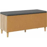 vidaXL Banc d'entrée avec coussin Chêne Sonoma 60 x 38 x 46 cm