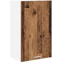 vidaXL Armoire suspendue Riga Bois ancien et Blanc 50 x 31 x 80 cm