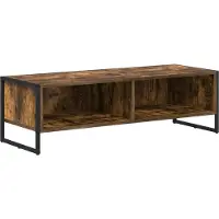 vidaXL Armoire TV fumée 100 x 36,5 x 30,5 cm Bois composite
