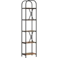 vidaXL Étagère Chêne fumé 40 x 30 x 183 cm Bois d'ingénierie