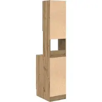 vidaXL Buffet de cuisine en chêne artisanal, 32 x 50 x 180 cm