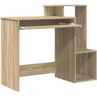 vidaXL Bureau Chêne Sonoma 106 x 41 x 88.5 cm Matériau dérivé du bois