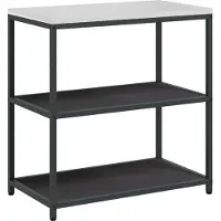 vidaXL Étagère de cuisine HATTEM, noire, 90 x 50 x 92 cm, en acier